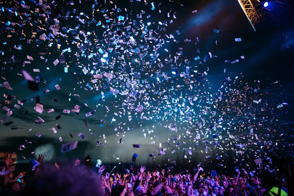 Etkinlik güvenliği hizmeti için kalabalık konser alanı